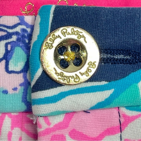LILLY PULITZER Callahan Knit "On The Vine Floral" Print Blue Pink Stretch Size 2 - Picture 3 of 9